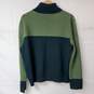 St. John Sport By Marie Gray Wool Blend Blue/Green Pullover Sweater Women's LG image number 2