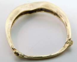 14K Yellow Gold SCRAP 0.15CTTW Chevron Wedding Ring 2g alternative image