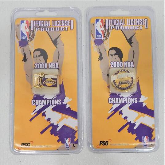 Factory Sealed 2000 NBA Champions Los Angeles Lakers Enamel Pin PSG Lot image number 1