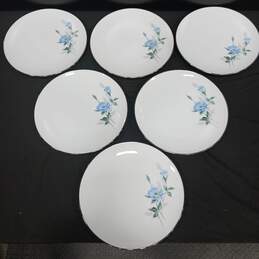 Set of 6 Noritake Sylvia 6603 Floral Dinner Plates alternative image