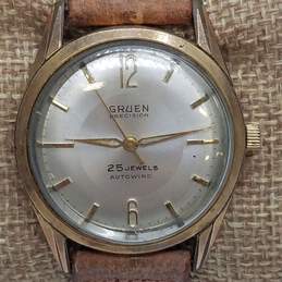 Men's Gruen Precision 25 jewels Stainless Steel Watch alternative image