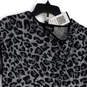 NWT Womens Black Gray Animal Print Sleeveless Pullover Blouse Top Size S image number 4