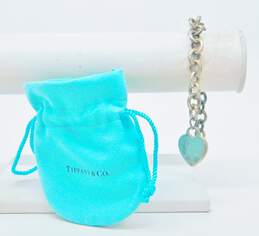 Tiffany & Co 925 Heart Charm Bracelet- For Repair 32.5g