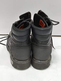 Harley Davidson Men's Stealth Black Leather Boots Size 11 alternative image