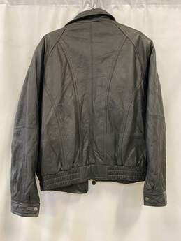 John Ashford Black Men Leather Jacket L alternative image