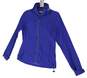 Mens Blue Long Sleeve Full Zip Hooded Athletic Jacket Size XS image number 5