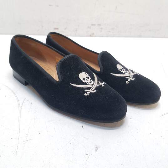 Stubbs & Wootton Pirate Jolly Rodger Loafers Black 6 image number 3