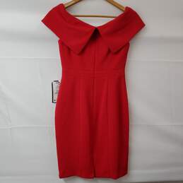 XSCAPE Petite Red Sleeveless Midi Dress Women's 2P NWT alternative image