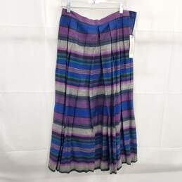 Vintage 80s Pleated Skirt Linda Allard for Ellen Tracy Women's Size 10
