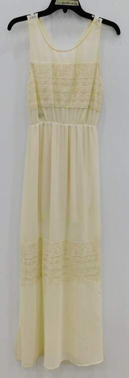 Long Sleeveless Summer Dress Embroidered Sz 8