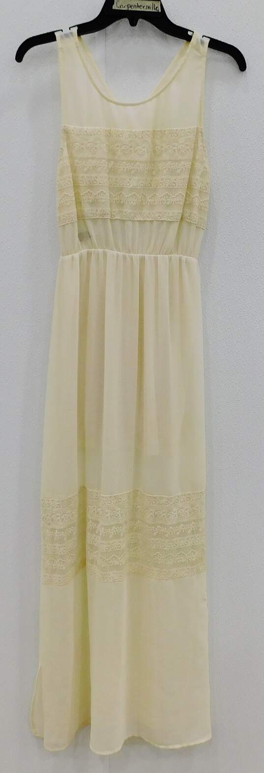 Long Sleeveless Summer Dress Embroidered Sz 8 image number 1