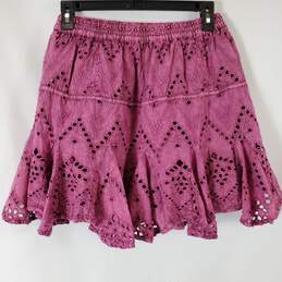 Free People Women Pink Mini Skirt Sz XS NWT alternative image