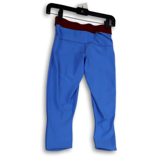 Womens Red Blue Dri-Fit Elastic Waist Stretch Pull-On Capri Leggings Sz XS image number 2