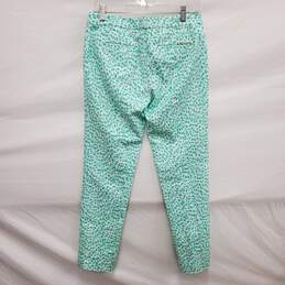 Michael Kors WM's Ankle High Rise Mint Green Print Pants Size 2 alternative image