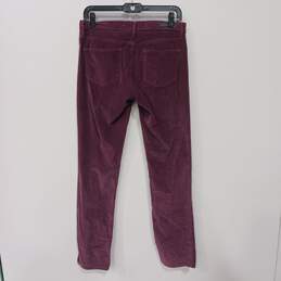 Calvin Klein Women's Plum Corduroy Straight Jeans Size 4 alternative image