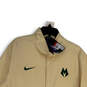 NWT Mens Ivory NBA Milwaukee Bucks Long Sleeve Football Jacket Size Large image number 3