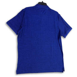 NWT Mens Blue Short Sleeve Spread Collar Button Front Polo Shirt Size XL alternative image