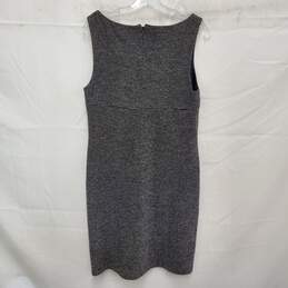 St. John WM's Heathered Black Tweed Knee Length Wool Blend Dress Size 6 alternative image