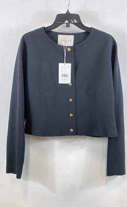 NWT Lafayette 148 New York Womens Black Long Sleeve Short Jacket Size 14