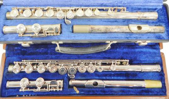 Gemeinhardt Model 2SP and F. E. Olds & Son Ambassador Model Flutes w/ Cases (Set of 2) image number 1
