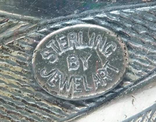 925 Sterling by Jewelart Leaf Brooch 6.0g image number 4