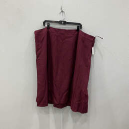 NWT Womens Pink Black Houndstooth Long Sleeve 2 Piece Skirt Suit Set Sz 26W alternative image