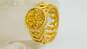 Milor 14K Yellow Gold Druzy Textured Loops Band Ring 2.9g image number 4