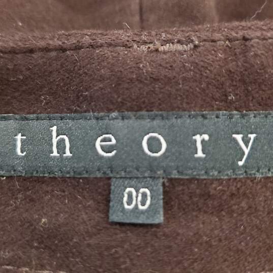 Theory Women Brown Pants Sz 00 image number 4