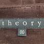 Theory Women Brown Pants Sz 00 image number 4
