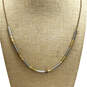 Designer J. Crew Gold Silver Tone Link Chain Fashioanble Coker Necklace image number 1