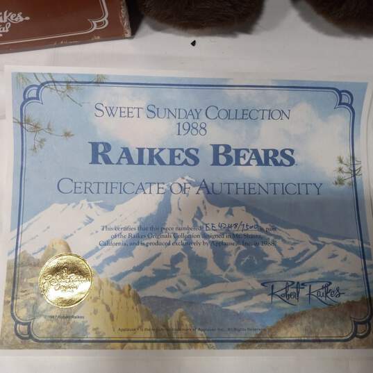Raikes Bears Timmy Sweet Sunday Collection 1988 with Certificate & Box image number 4