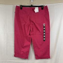 Women's Hot Pink Style & Co. Tummy Control Capri Jeans, Sz. 18 alternative image