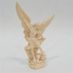 Vintage A. Santini Arch Angel Michael & The Devil Resin Figurine Sculpture Decor