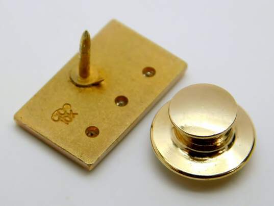 10K Yellow Gold 0.09 CTTW Diamond Service Pin 2.5g image number 2