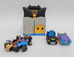 Fisher Price Little People Batman Bat Cave Playset W/ Extra Figures & Vehicles