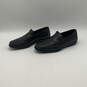 Mens Black Leather Round Toe Slip-On Casual Loafer Shoes Size 8.5 image number 1