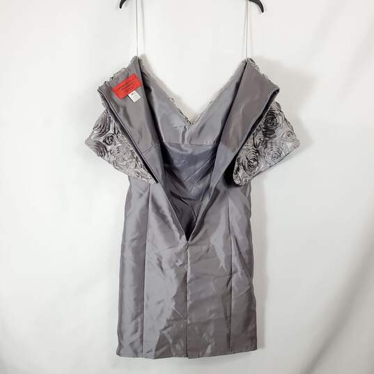 b. Michael Women Grey Off-Shoulder Dress Sz 8 image number 4