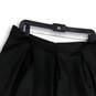 NWT Womens Black Pleated Back Zip Regular Fit Short A-Line Skirt Size 14 image number 4
