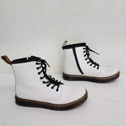 Dr. Martens White Leather Boots Youth Size 4M/5L alternative image
