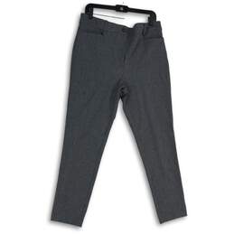 NWT Womens Gray Flat Front Pockets Skinny Leg Dress Pants Size 12