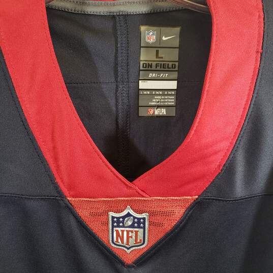 Buy the Boys Dri Fit Houston Texans Deshaun Watson NFL Football Jersey Size  L 14/16