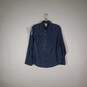 Womens Collared Denim Long Sleeve Chest Pockets Button-Up Shirt Size PS image number 1