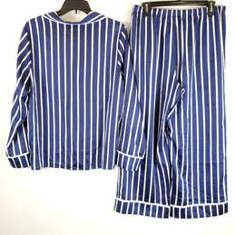 Kate Spade Women Blue Striped Pajamas 2 Pc Set Sz 1 alternative image