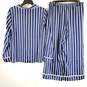 Kate Spade Women Blue Striped Pajamas 2 Pc Set Sz 1 image number 2