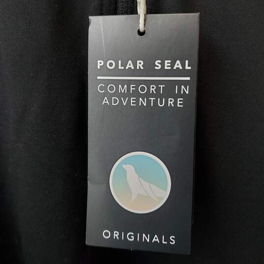 Polar Seal Black Quarter Zip Activewear Heated Sweatshirt Womens Size L image number 4