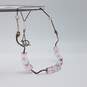 Sterling Silver Toggle Crystal Cubes Necklace 16.6g image number 3