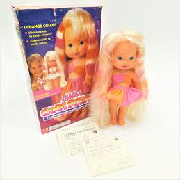 VTG 1993 Mattel Lil Miss Candi Stripes Doll Color Changing Hair IOB