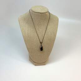 Designer Givenchy Rhinestone Stone Gold-Tone Fashionable Pendant Necklace