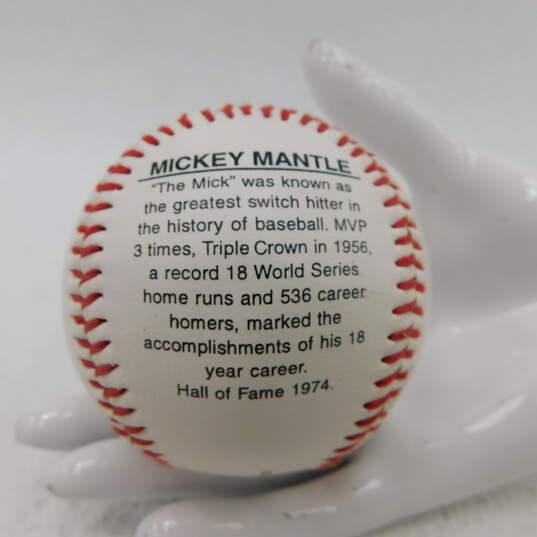 Vintage Commemorative Baseballs Mickey Mantle Lou Gehrig Jackie Robinson image number 2