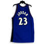 Womens Blue Black Washington Wizards Michael Jordan #23 NBA Jersey Size XL image number 2